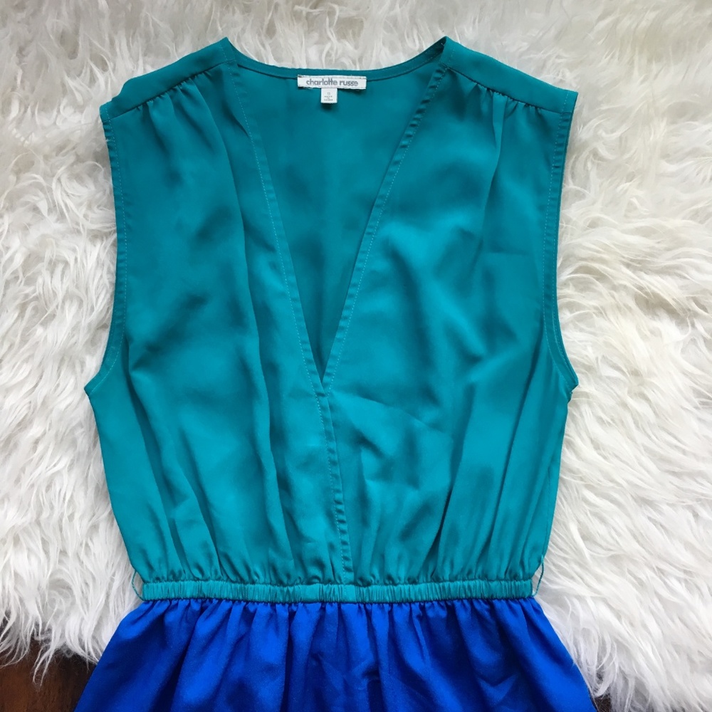 🌷SPRING SALE!🌷 Cute Sleeveless Teal Blue Dress - Picture 7 of 8